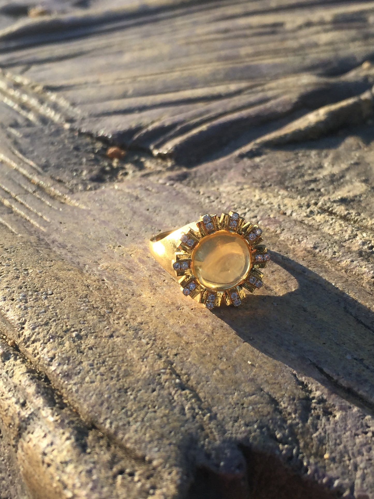 Birth stone signet ring