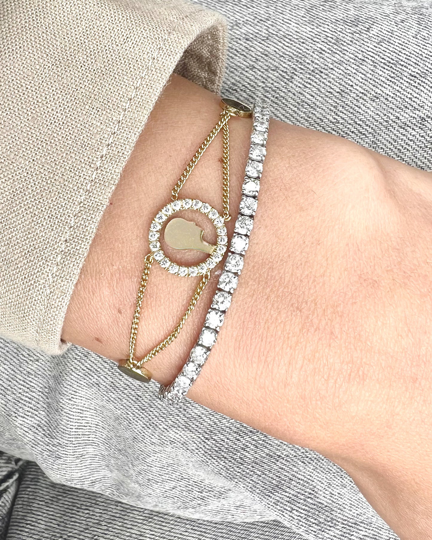 Diamond Face Bracelet