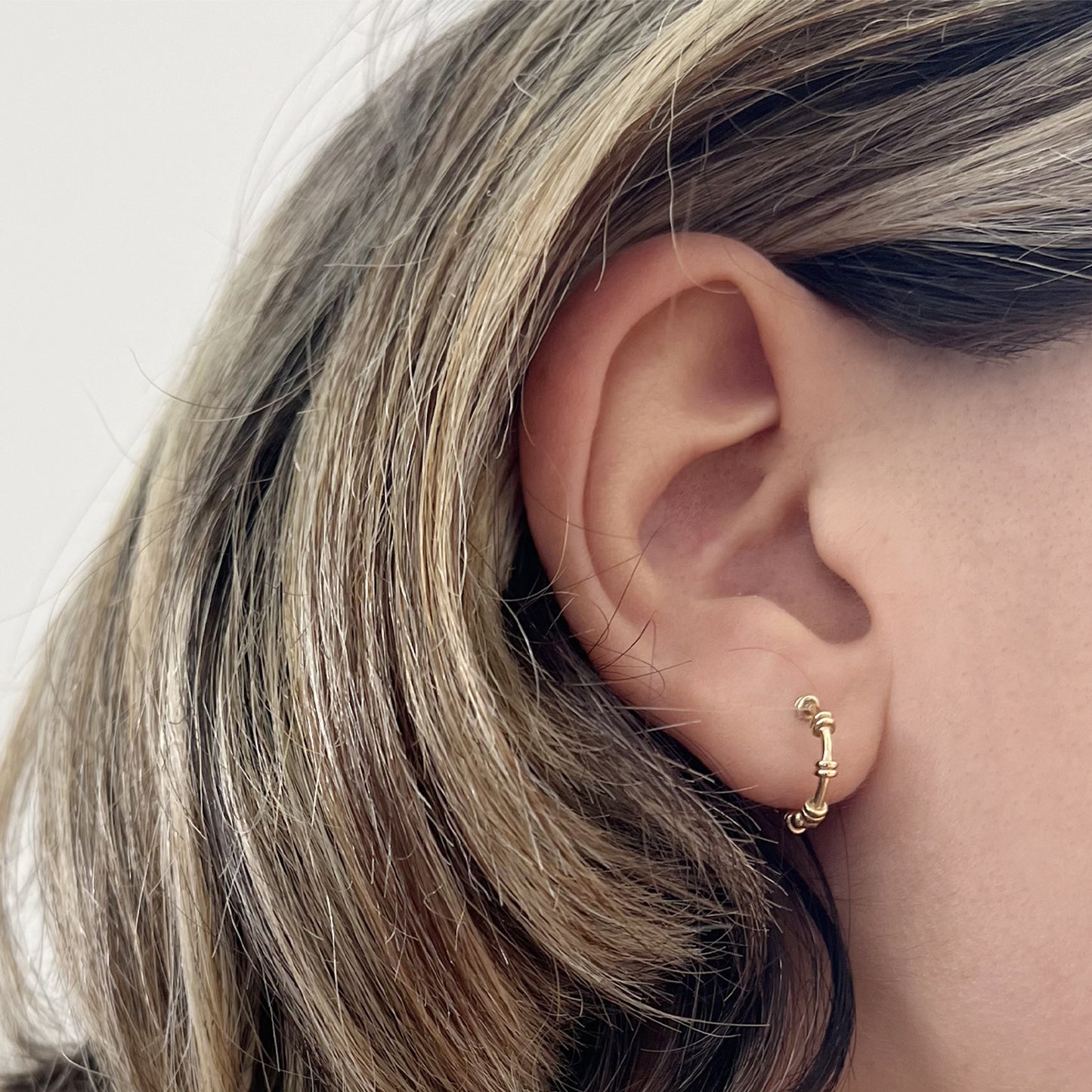 Mix Hoop Huggie Earring
