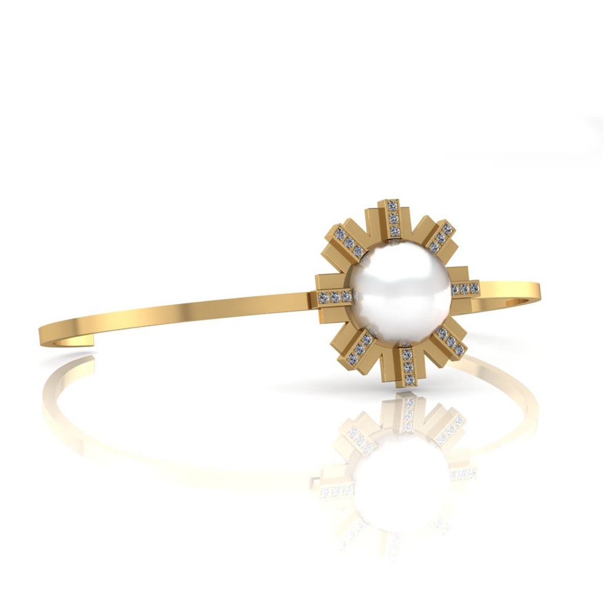Sun Bangle and South Sea pearl