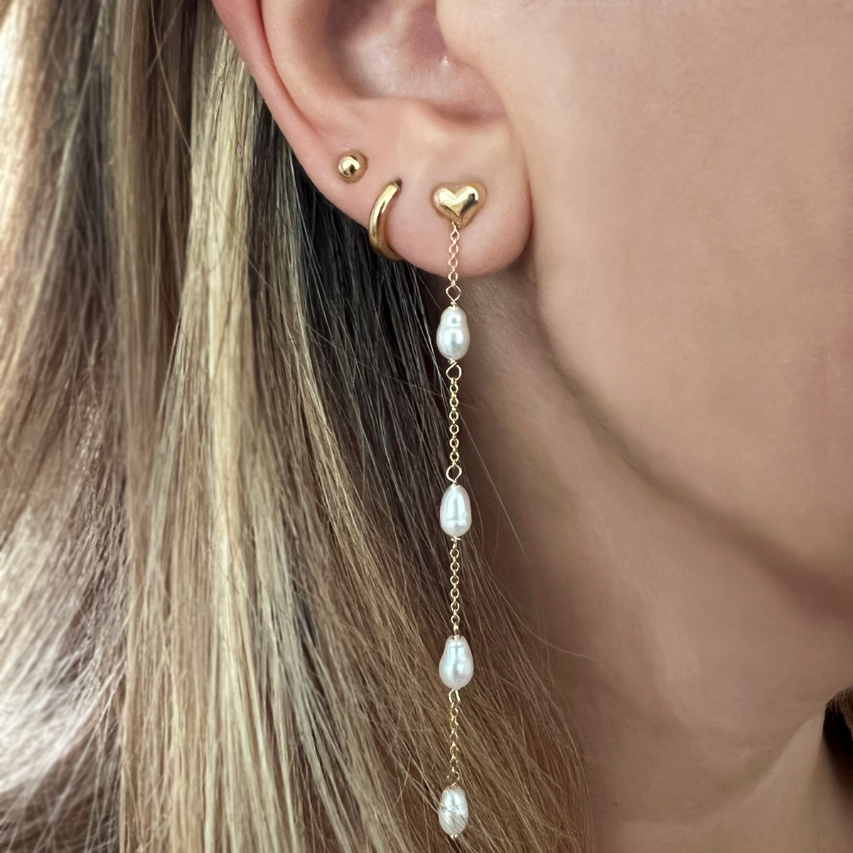 Simple Heart Stud