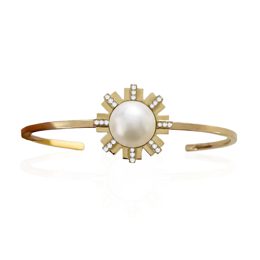 Sun Bangle and South Sea pearl