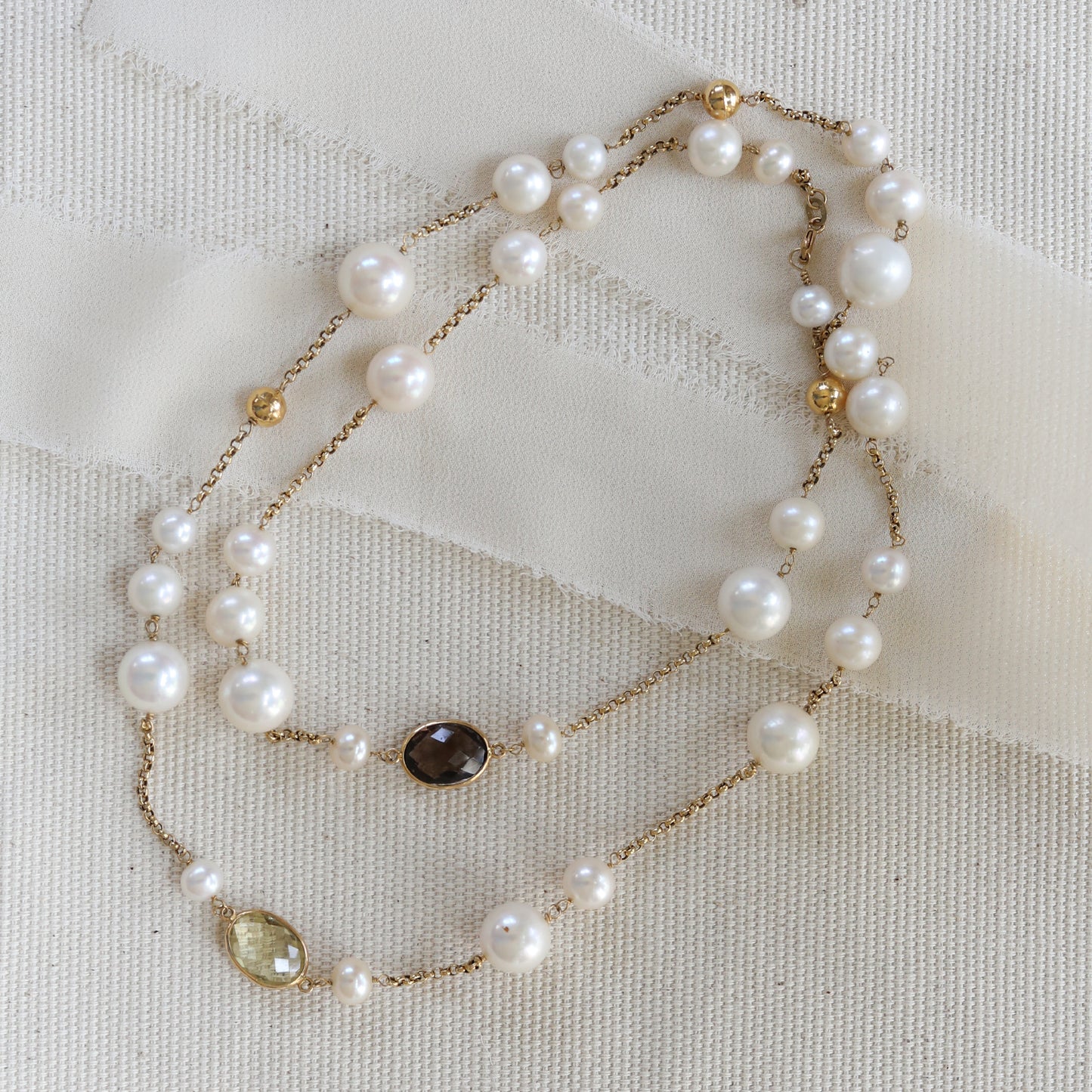 White Pearls and Amethysts