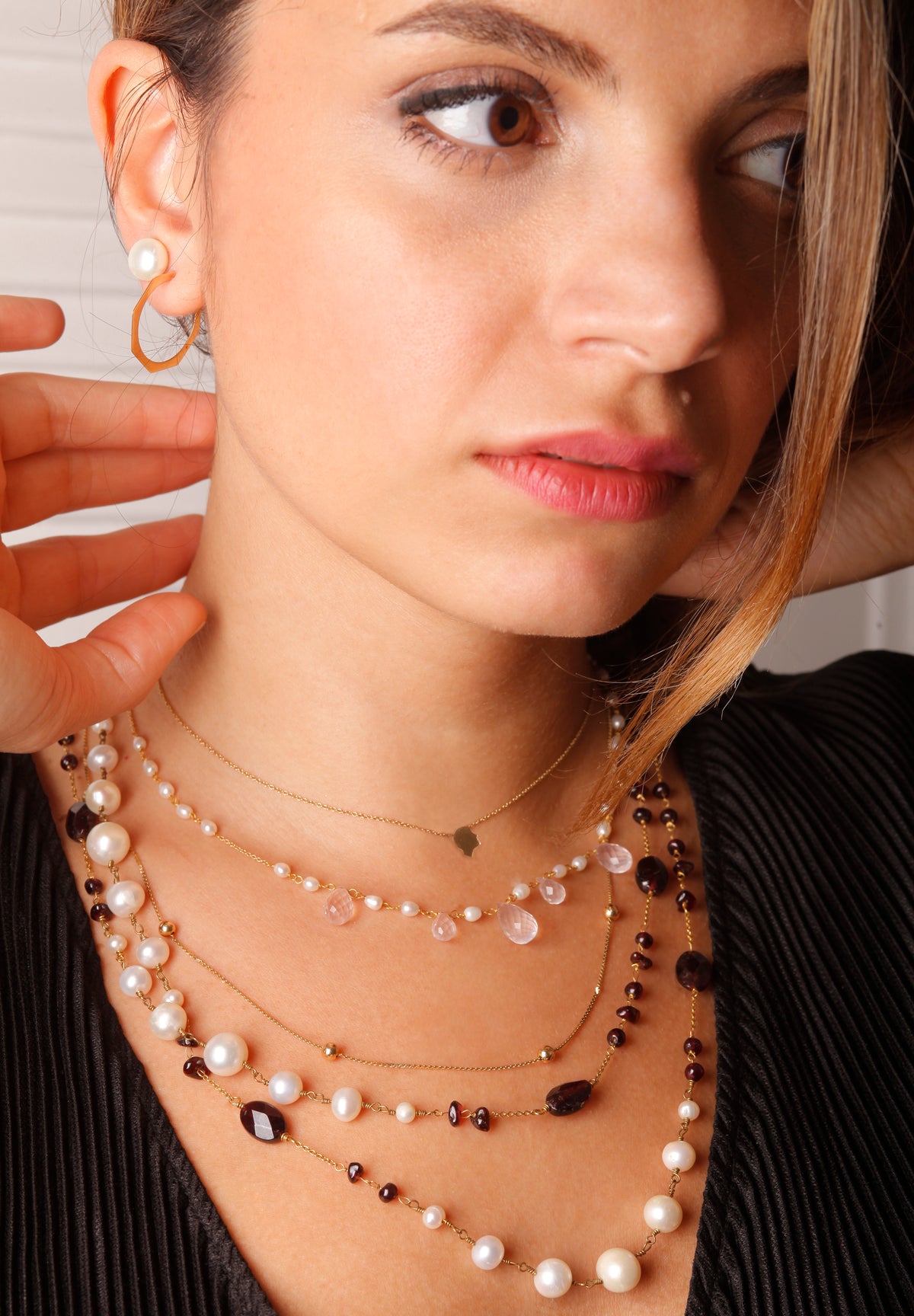 Small Face Necklace