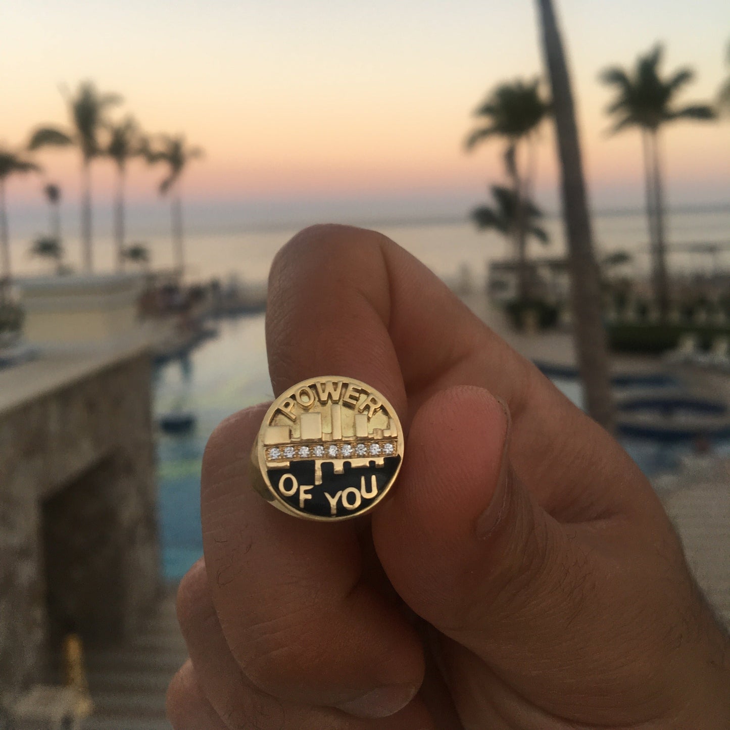 Enamel Signet Ring