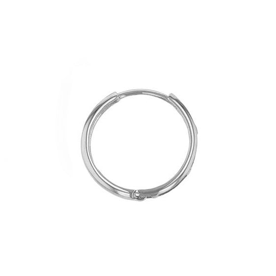 Rounded Hoop Huggie Earring