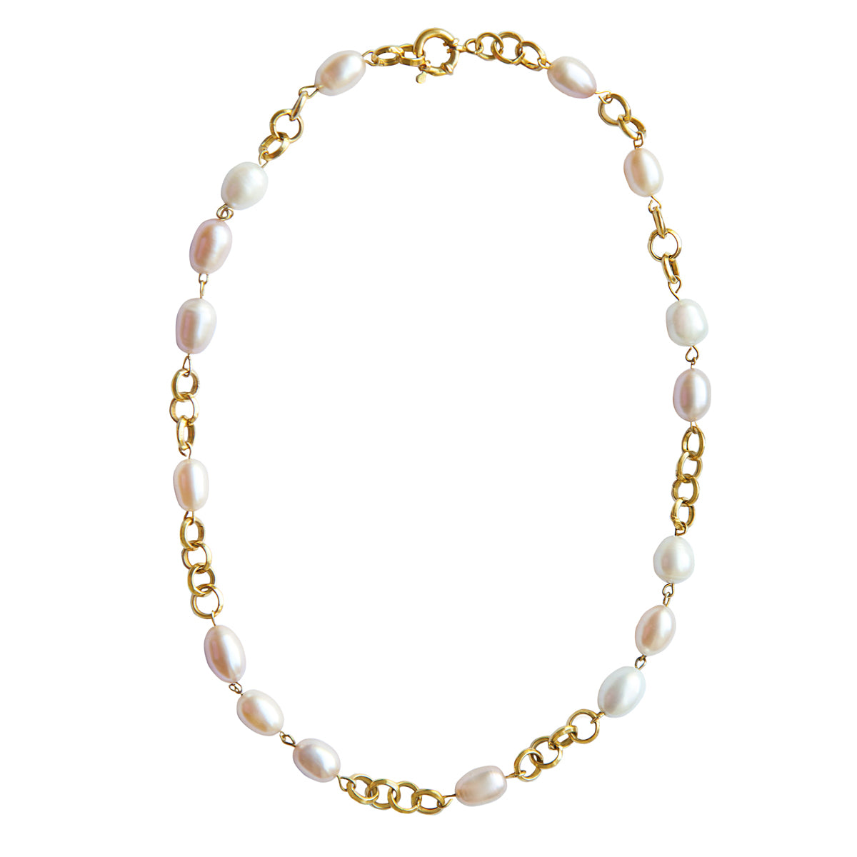 Oval Pearl Necklace