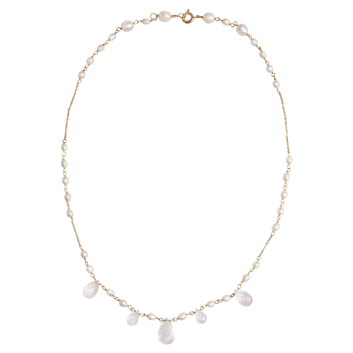 Pink Quartz Necklace