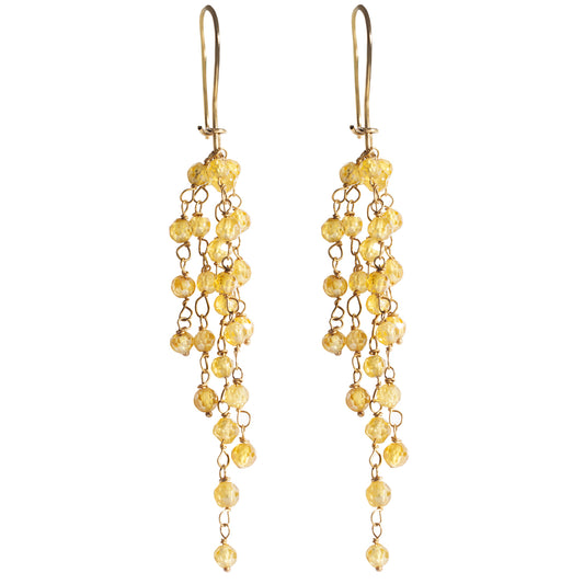 Yellow Sapphire Earrings